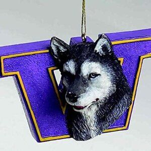 NEW Washington Huskies Resin Holiday Ornament